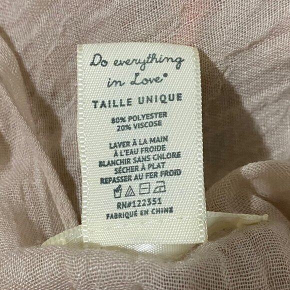 Do Everything in Love Open Front Poncho One Size Sheer Lagenlook Boho Festival - Picture 7 of 7